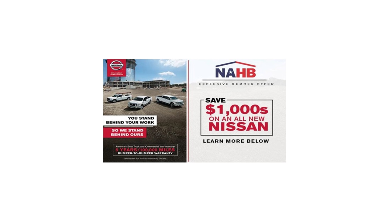 NAHB Exclusive Member Offer: Save $1000s on an All New Nissan