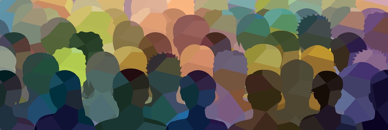 A graphic of people from different backgrounds and ages