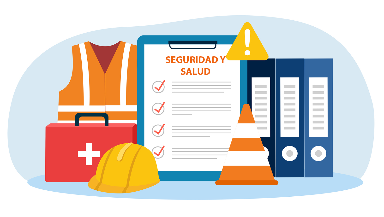 Safety program depiction in Spanish