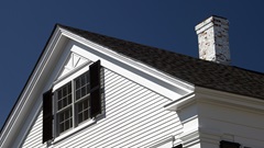 Roof with chimney