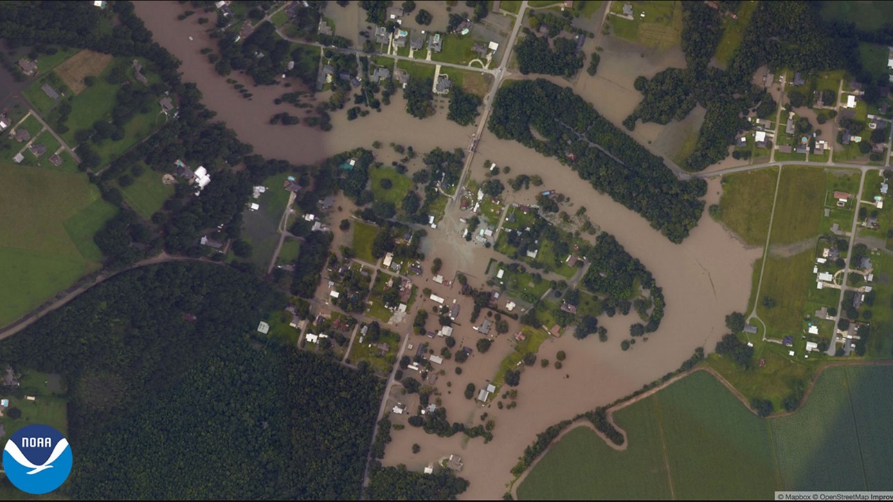 NOAA Ableville Flooding Map