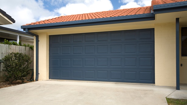 A two-car garage door