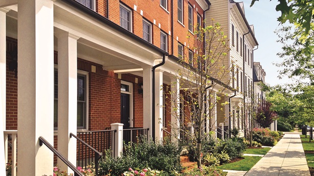 Townhouses in old town commons Alexandria VA