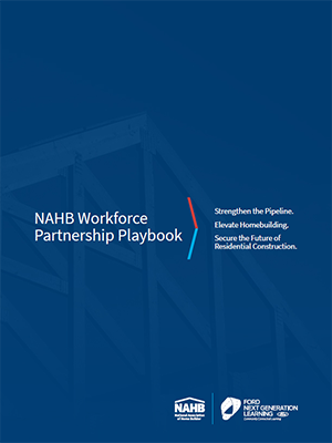 This is the cover of the NAHB Workforce Partnership Playbook.