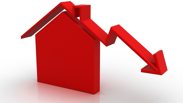 Housing recession concept