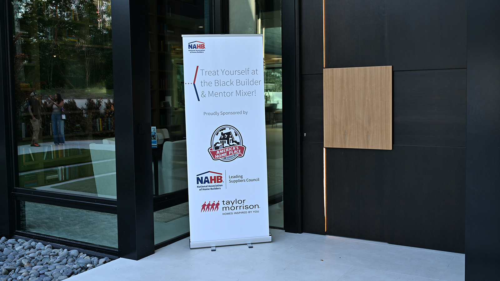 Black Builder and Mentor Mixer Sign