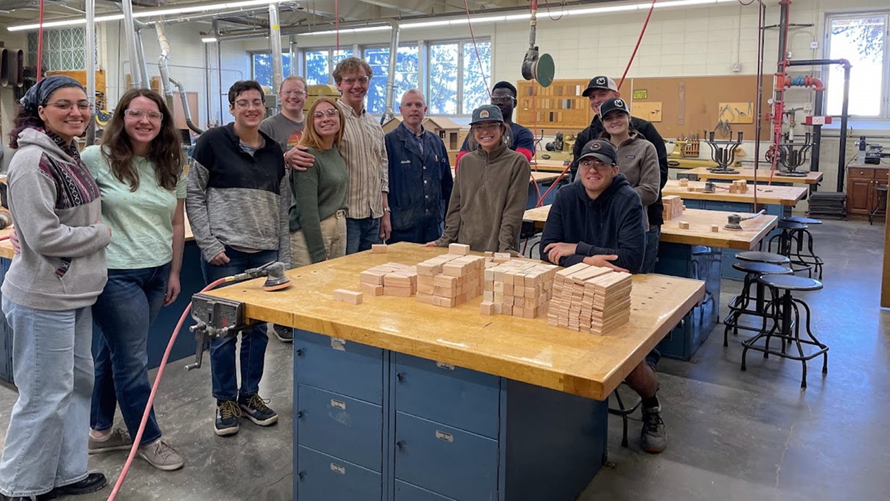 group of students in skilled trades training classroom