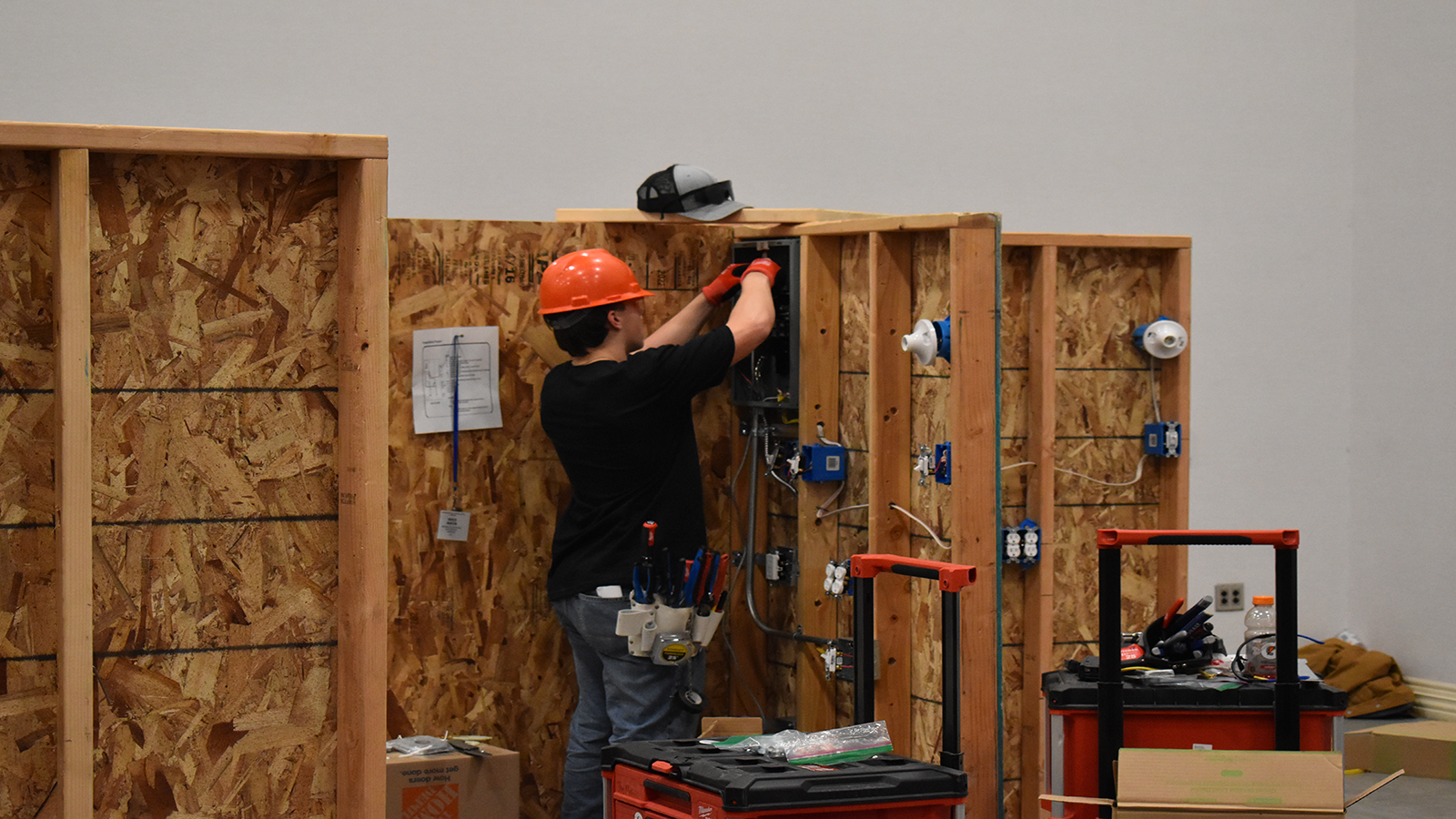 A student completes a project at SkillsUSA Colorado.