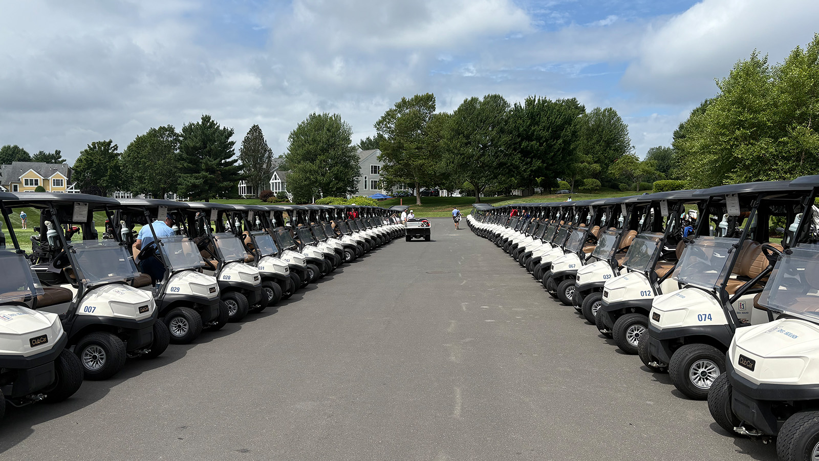 Golf carts at 22nd Fiano Family Classic