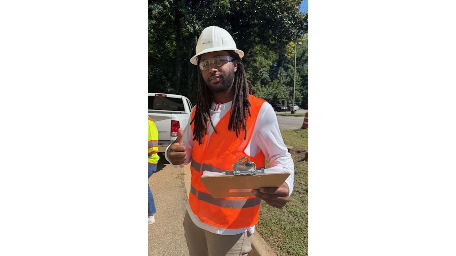 Drew Williams on the job site