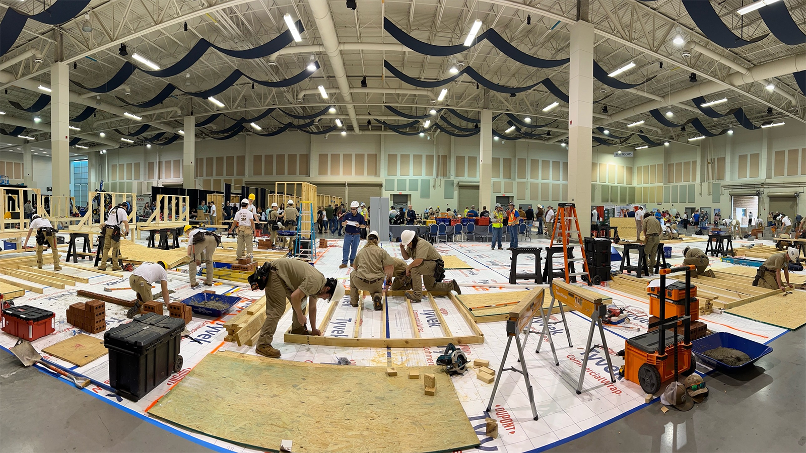 Students completing projects at SkillsUSA Virginia.