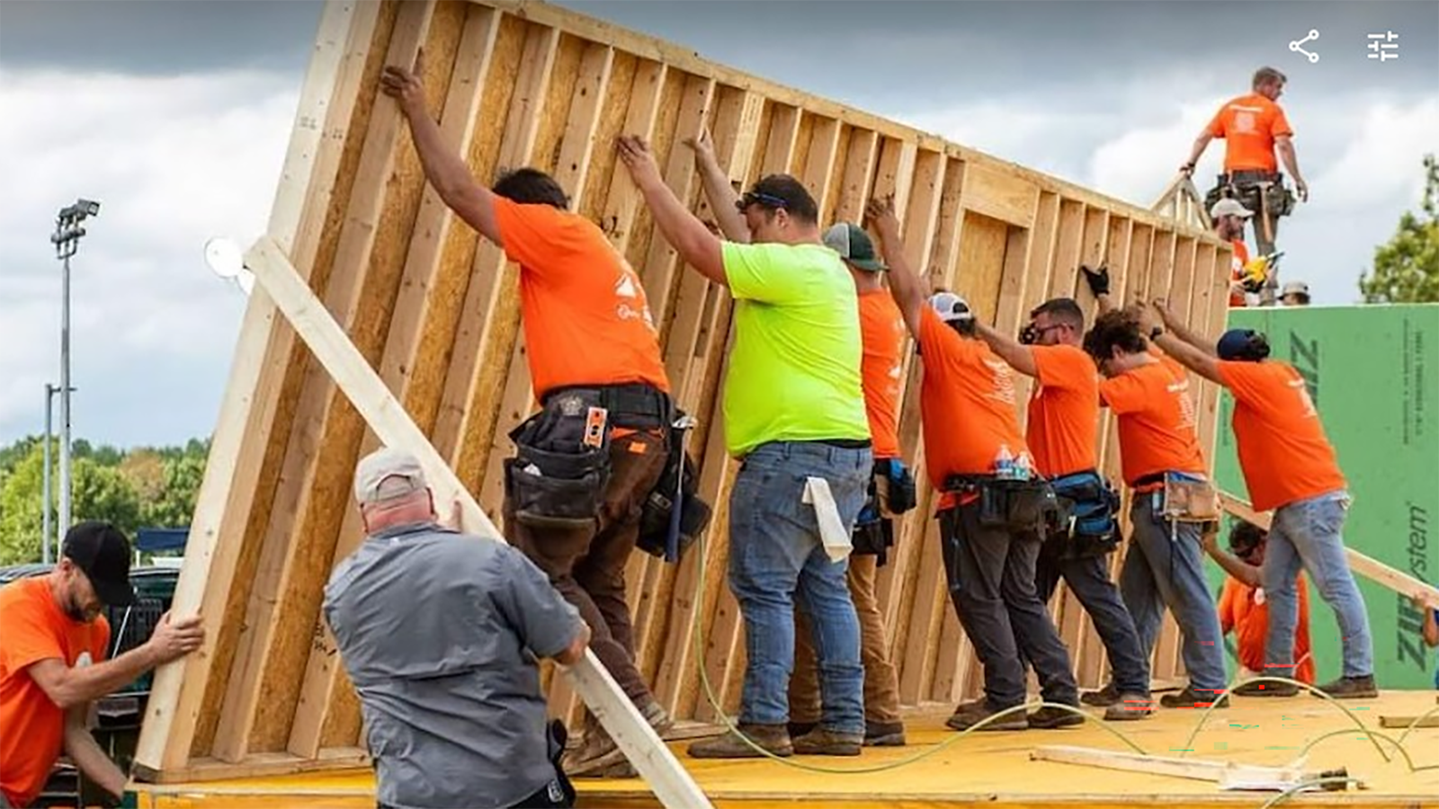 Local members guide students through workforce programming supported by the foundation.