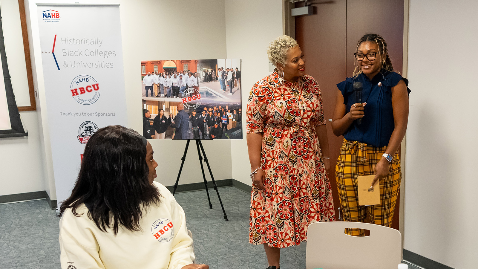 Dr. Charner Rodgers encourages students to speak with confidence.