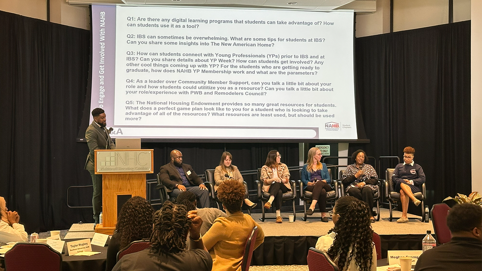 HBCU Cohort 2026 listens to NAHB panel