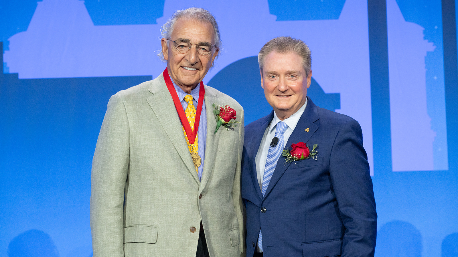 Hall of Fame Inductee Thomas Bozzuto with Greg Ugalde