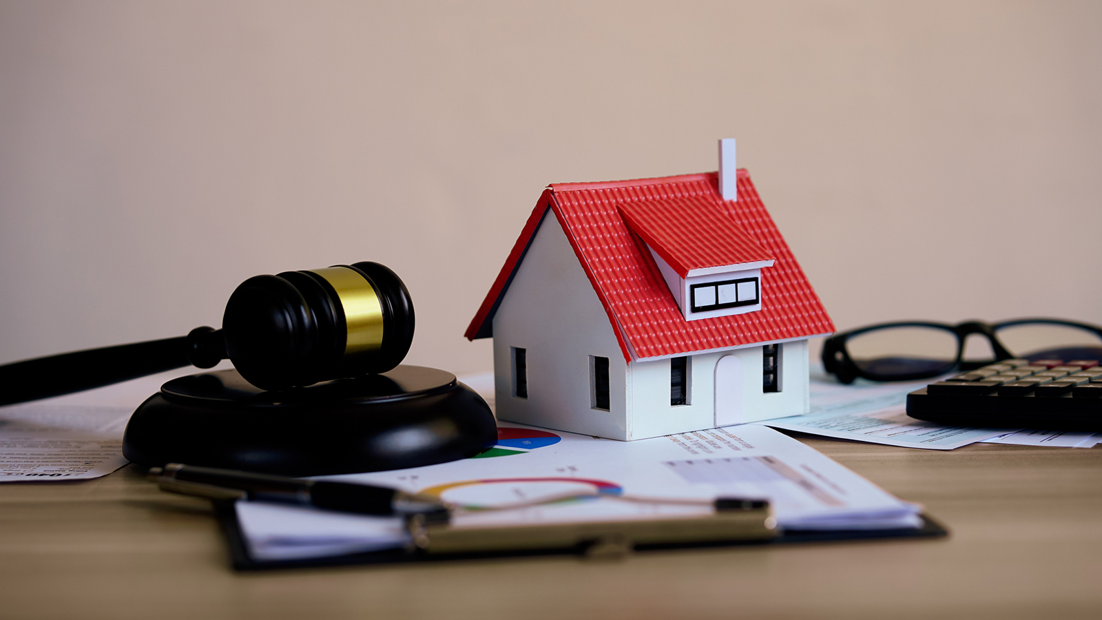 small home with gavel