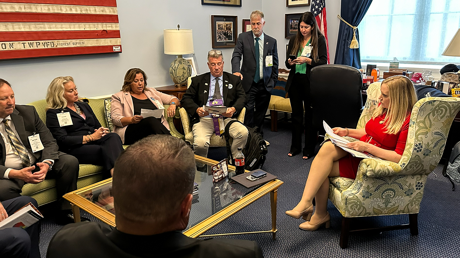 Rep. Erin Houchin (R-Ind.) (seated far right)