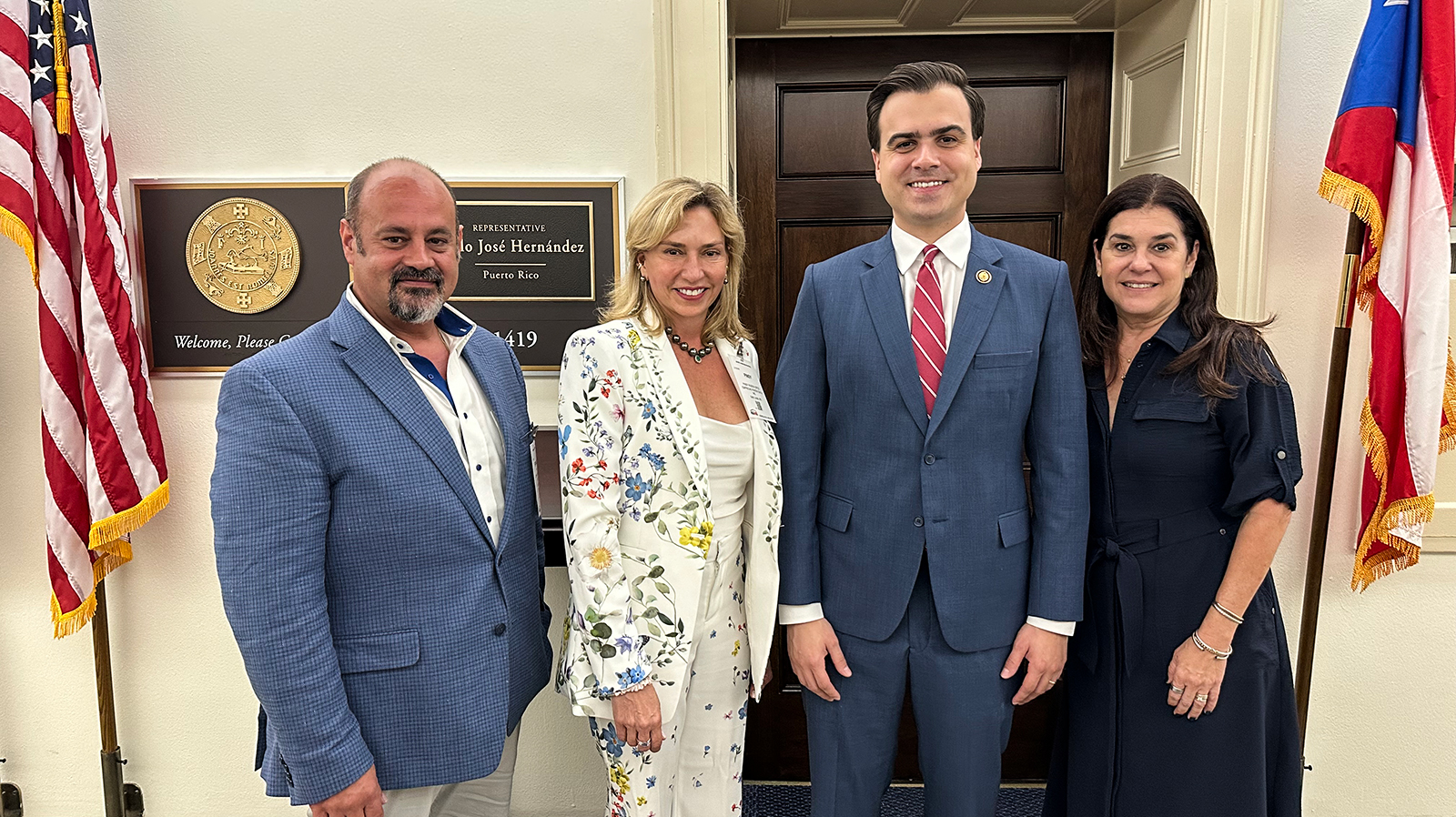 Rep. Pablo Jose Hernandez Rivera (D-Puerto Rico) (second from right)