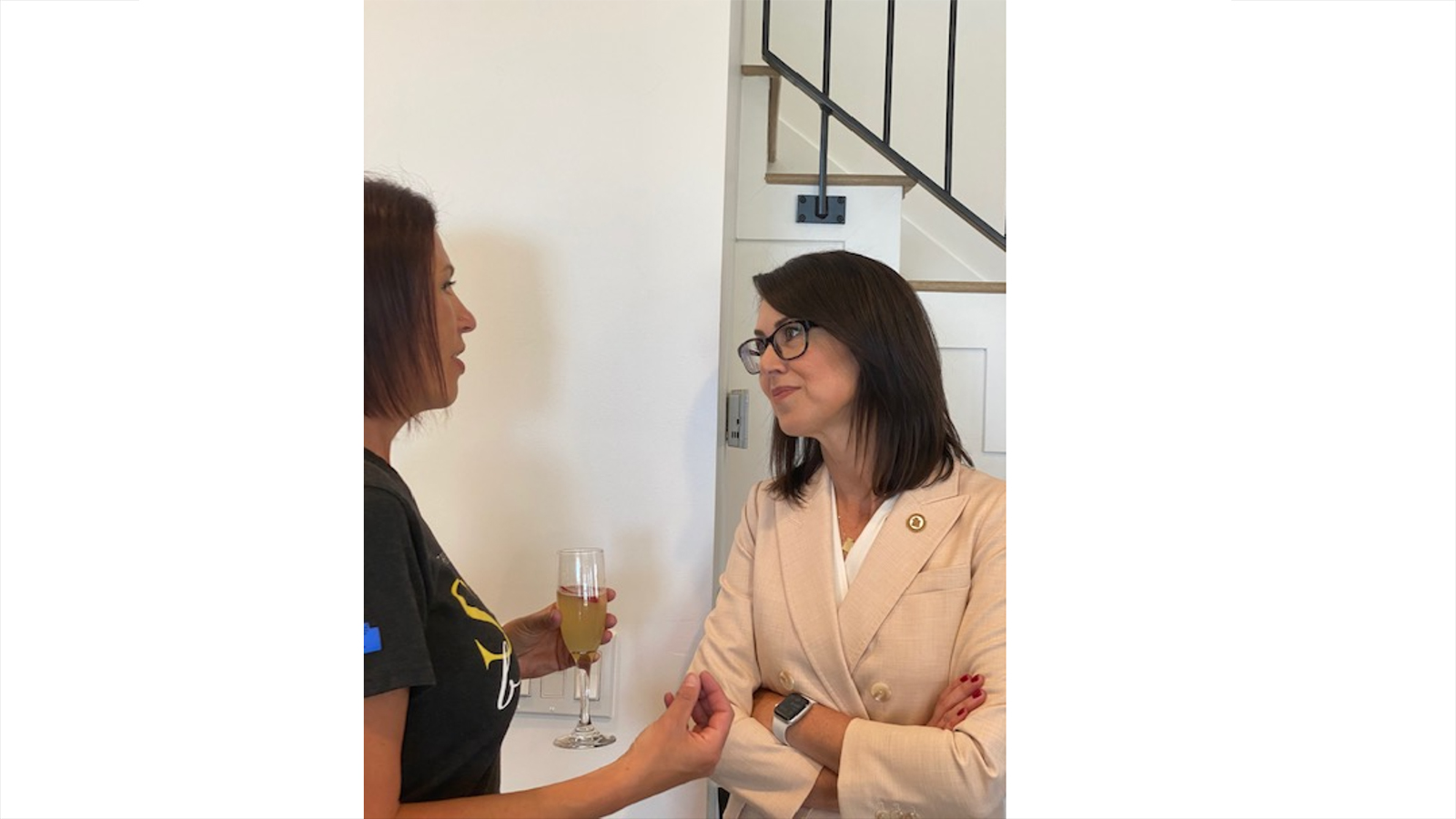 Lt Governor Deidre Henderson at House She Built