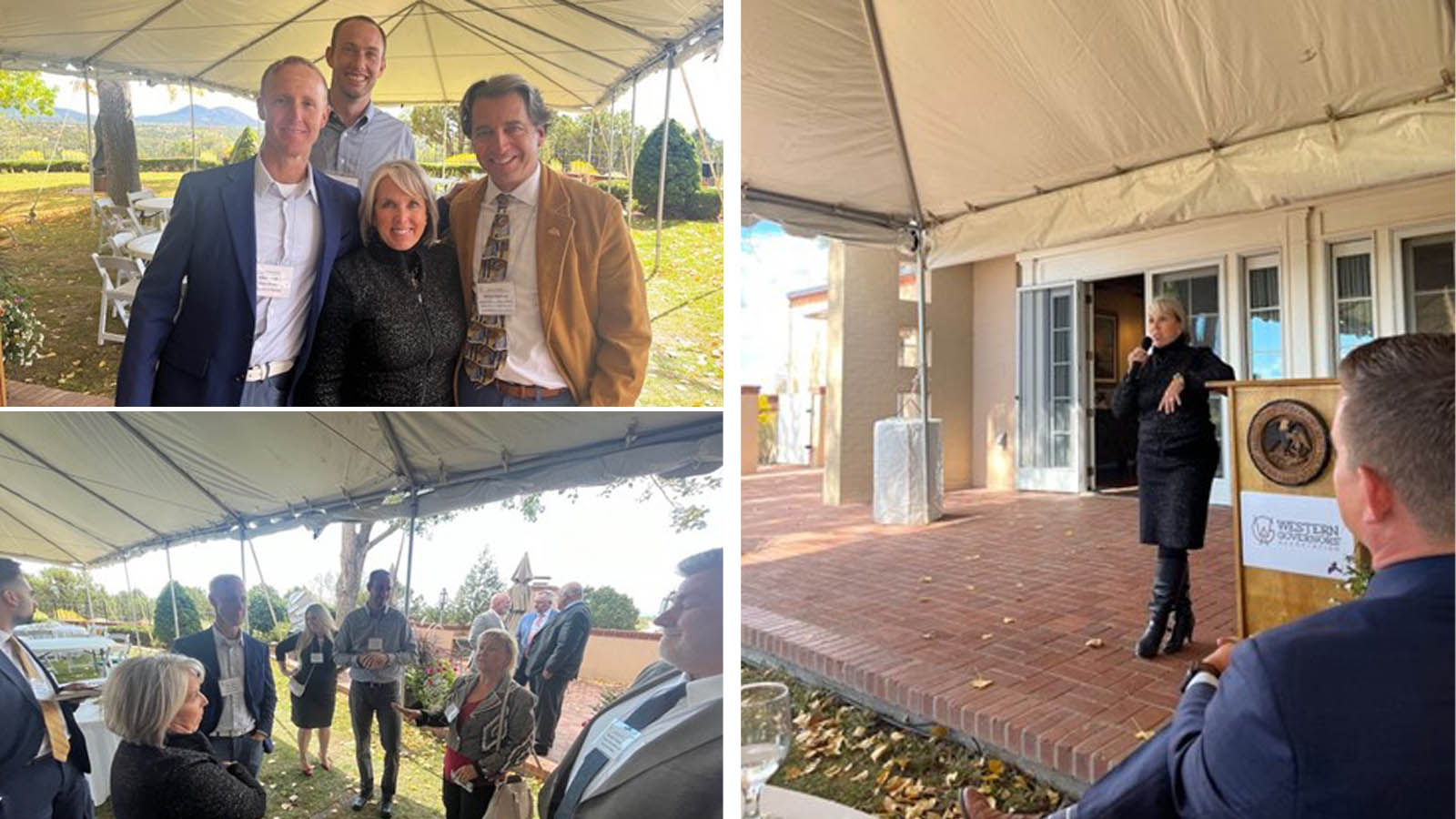 new mexico governor and hba members talking