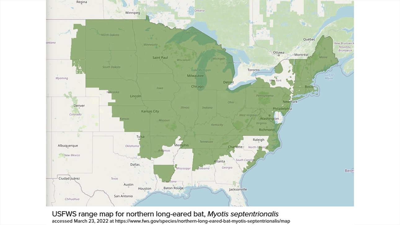 NLEB Habitat Range