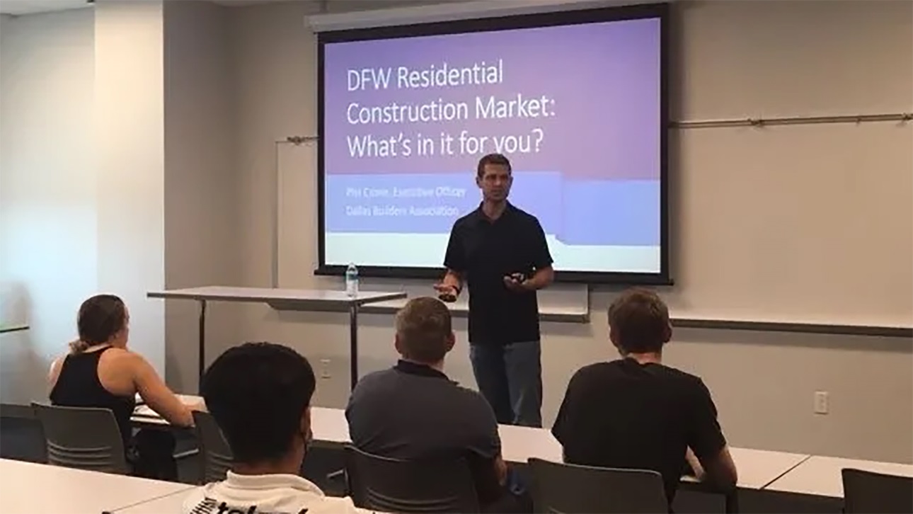 Phil Crone at community college