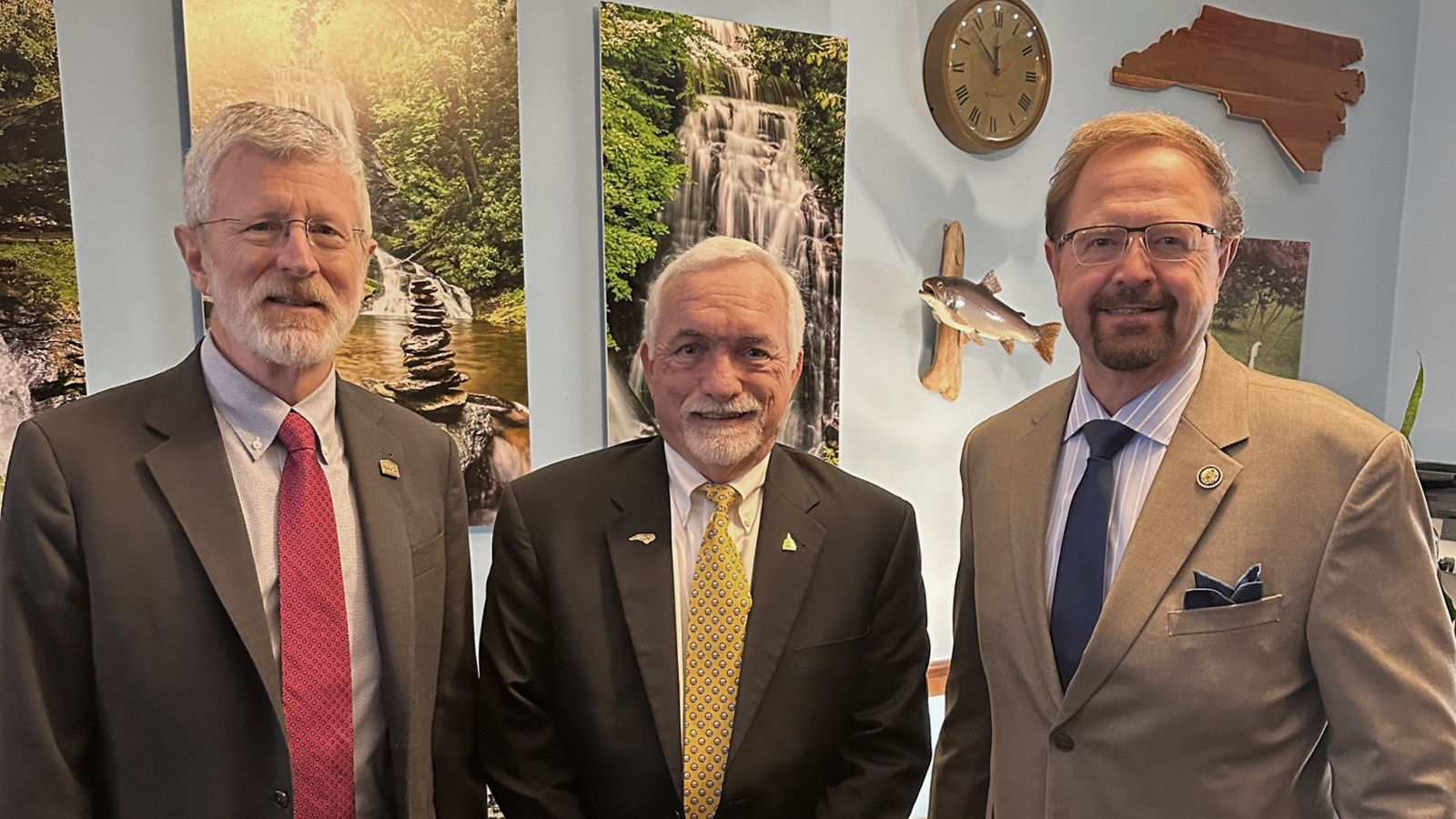 Bill Owens, Buddy Hughes, and Rep. Chuck Edwards (R-N.C.)