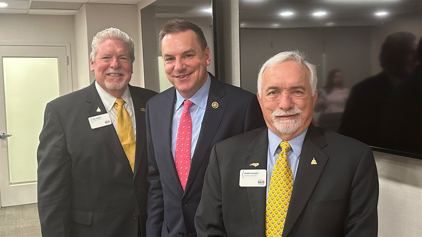 Rick Hudson with Carl Harris and Buddy Hughes