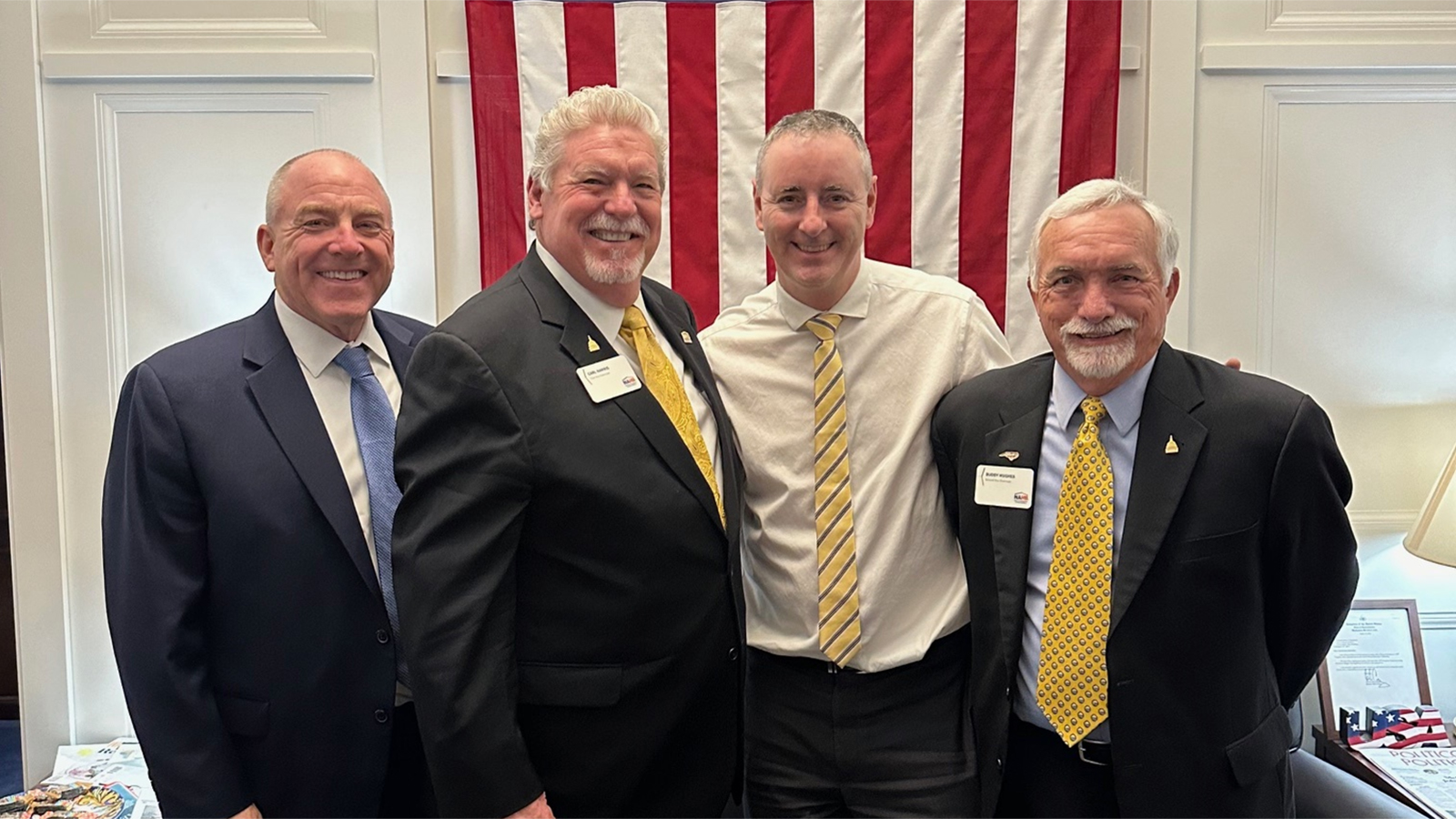 Ryan Fitzpatrick with Lake Coulson, Carl Harris and Buddy Hughes