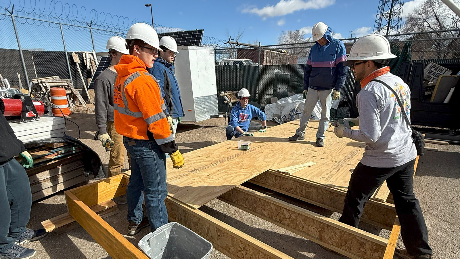 Local students build a "tiny" home with the Santa Fe Area Home Builders Association.