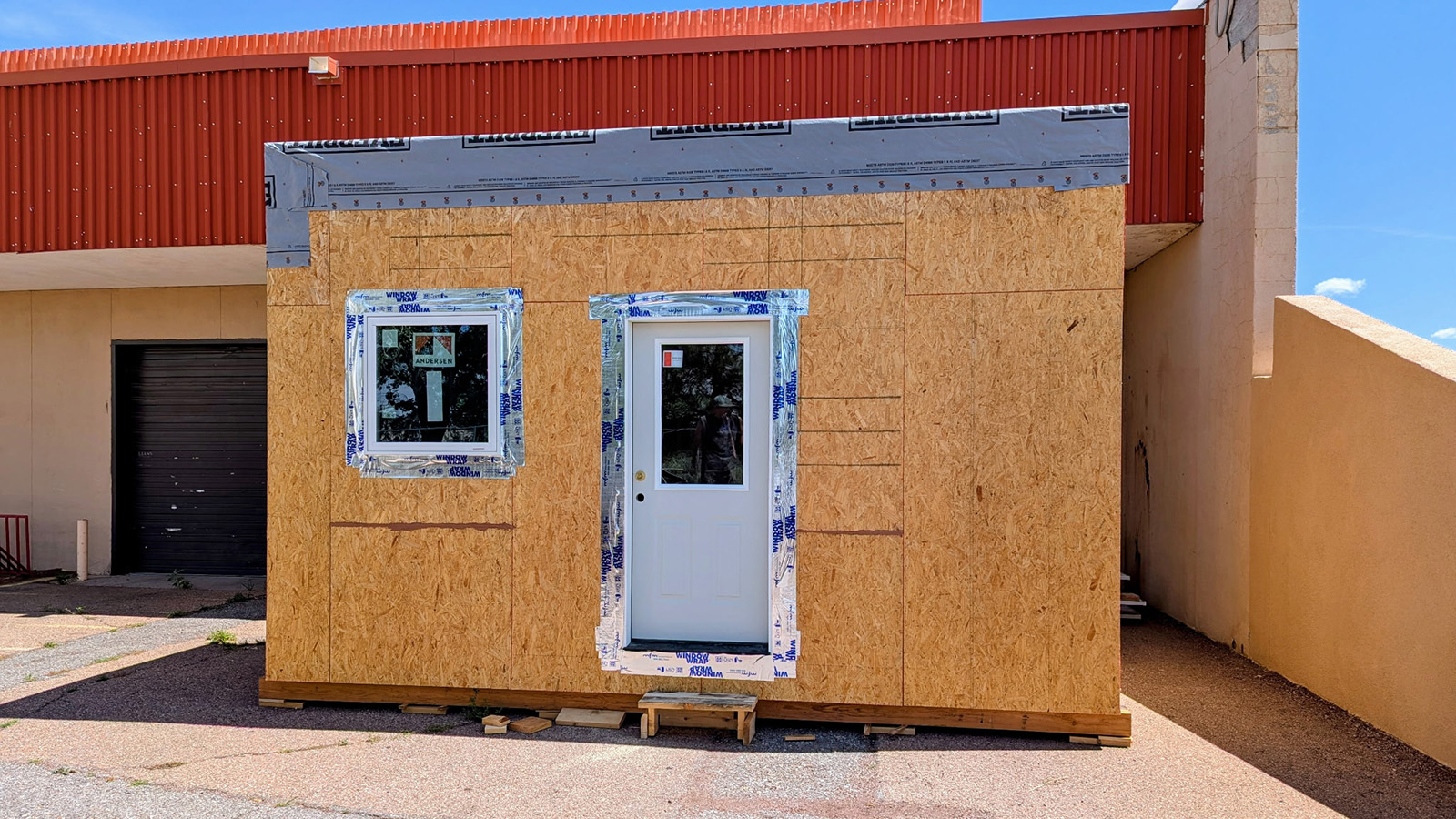 A "tiny" home built by students and the Santa Fe Area Home Builders Association.
