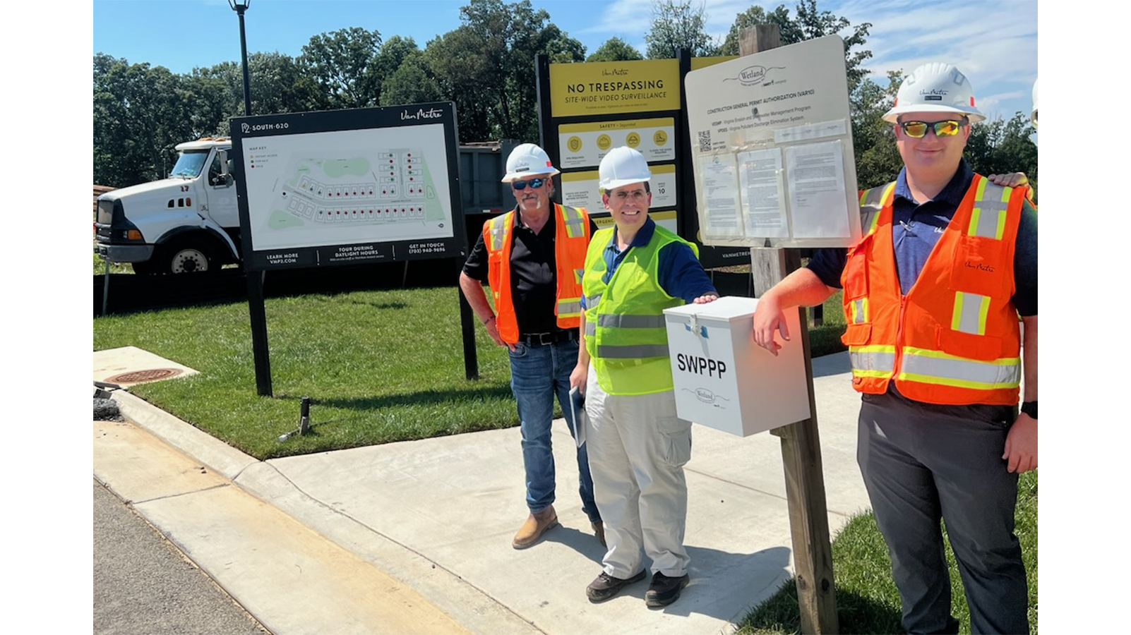 Tom Marable, Van Metre Homes; Nick Goldstien, SBA Office of Advocacy; Elijah Barr, Van Metre Homes