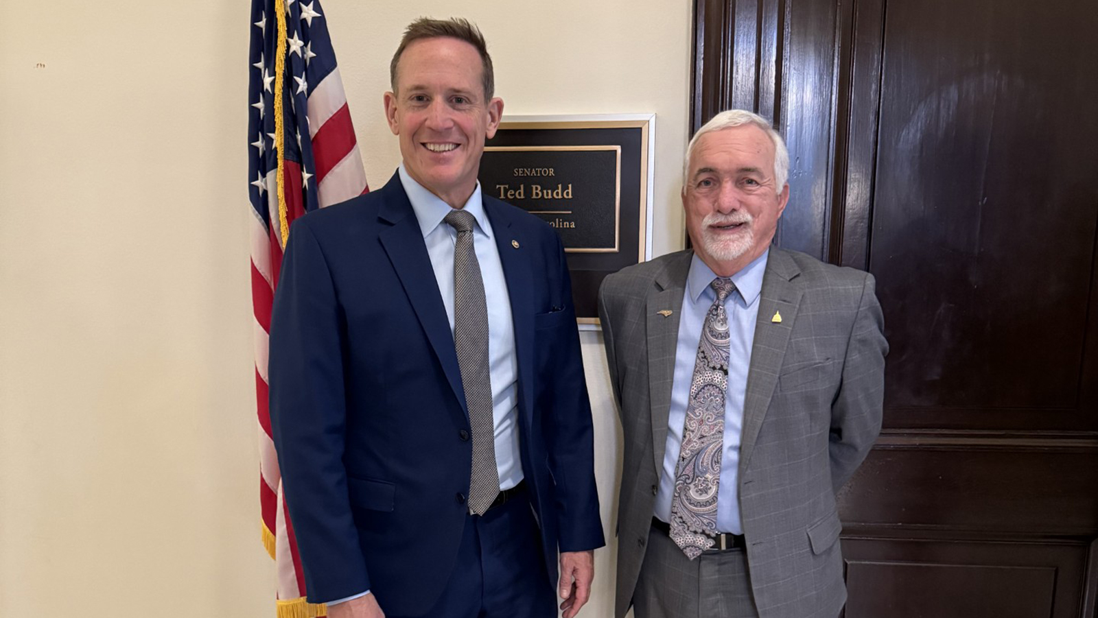 Sen. Ted Budd (R-N.C.) and Buddy Hughes