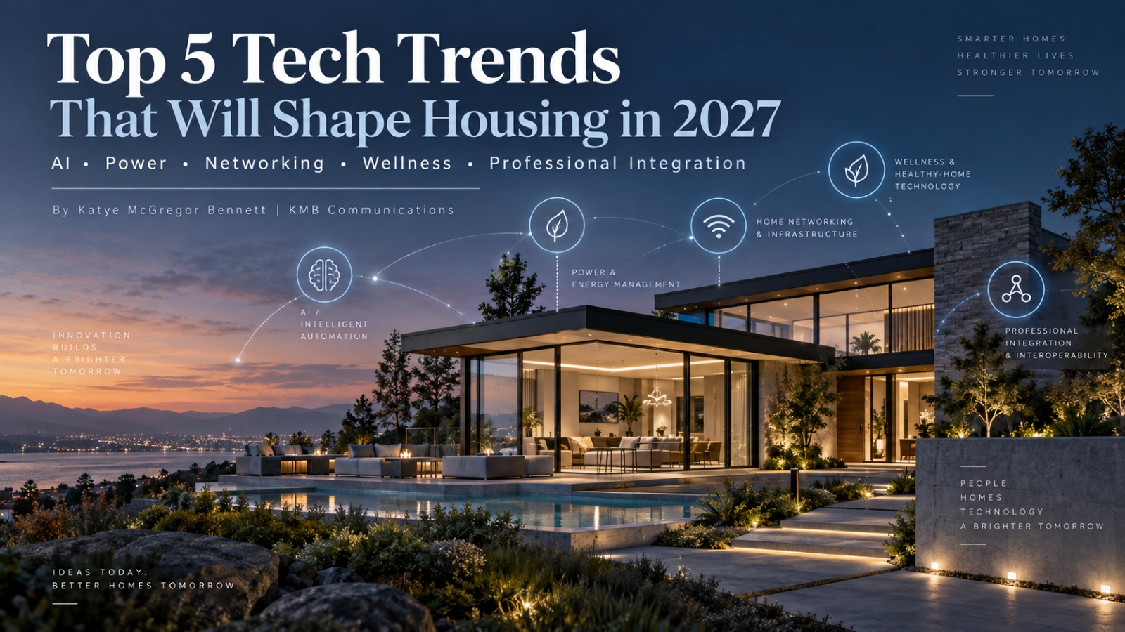Modern home concept featuring smart technology