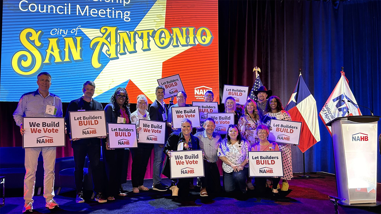 Greater San Antonio HBA members at Fall Leadership Meeting