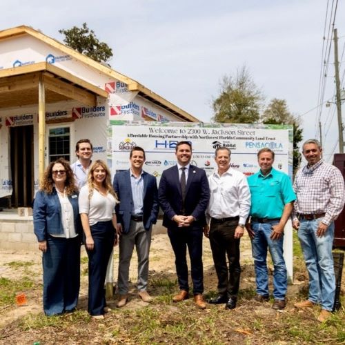 Affordable home built in collaboration with the HBA of West Florida