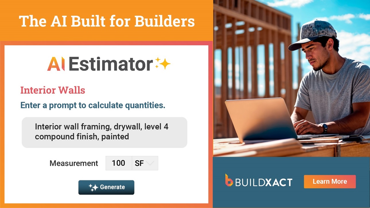 Buildxact AI estimator