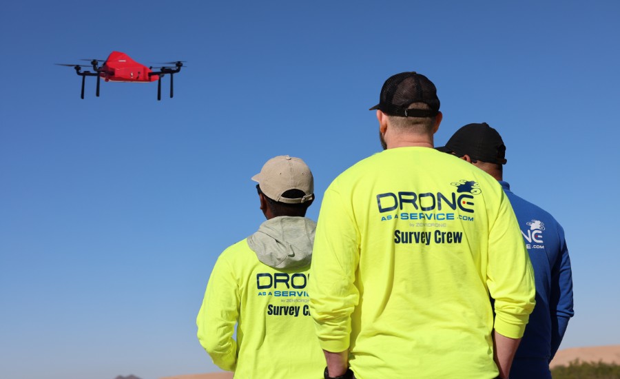 Drone as a Service technicians