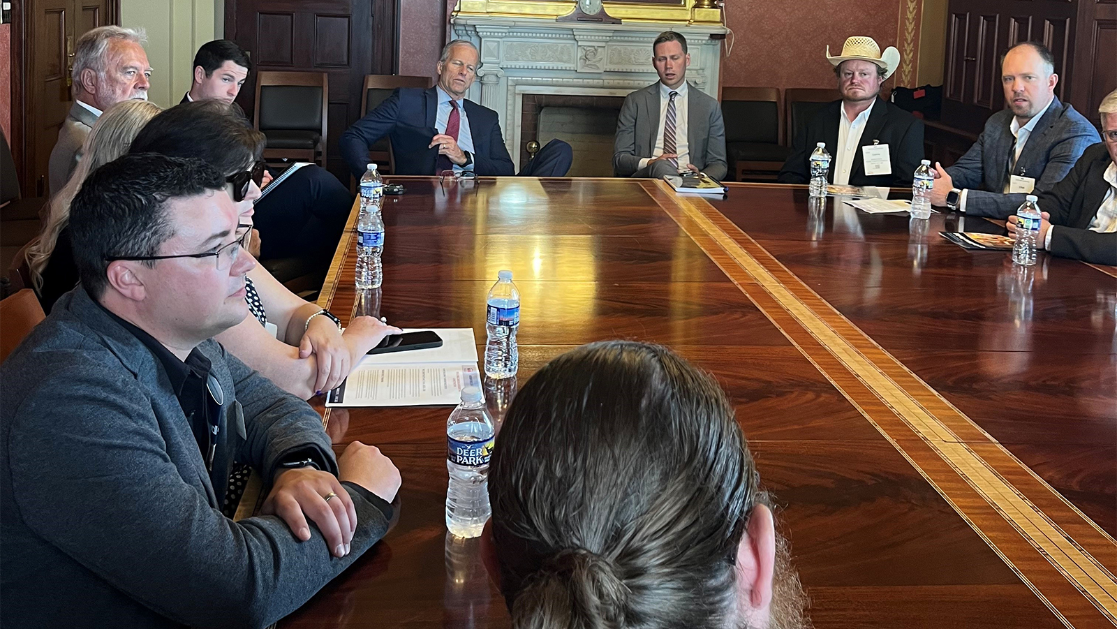 members with a senator