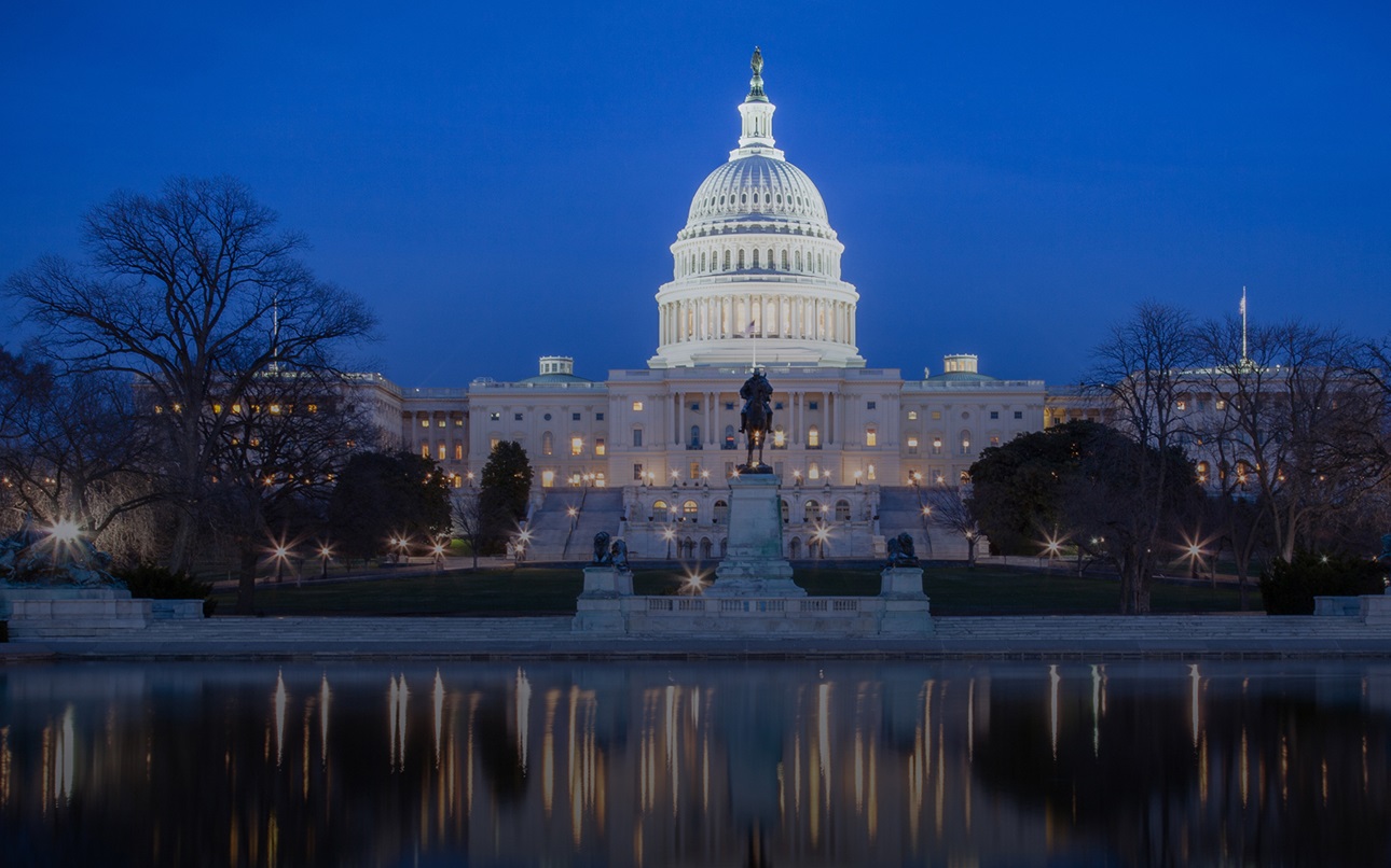 View of the Capitol Building in Washington, DC