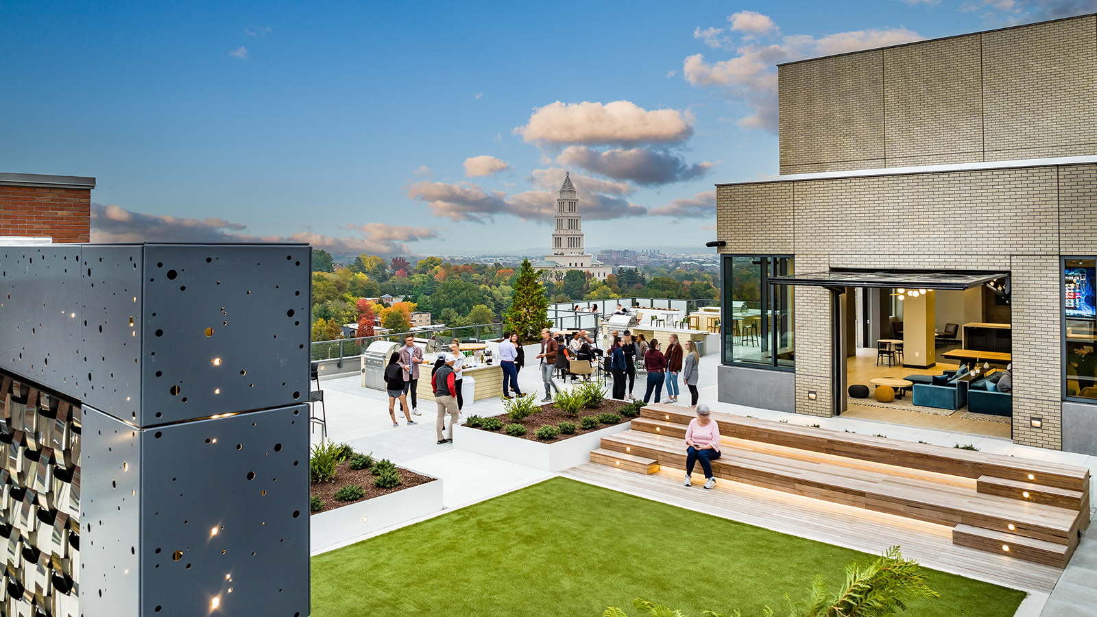 Carlyle Crossing outdoor entertainment area