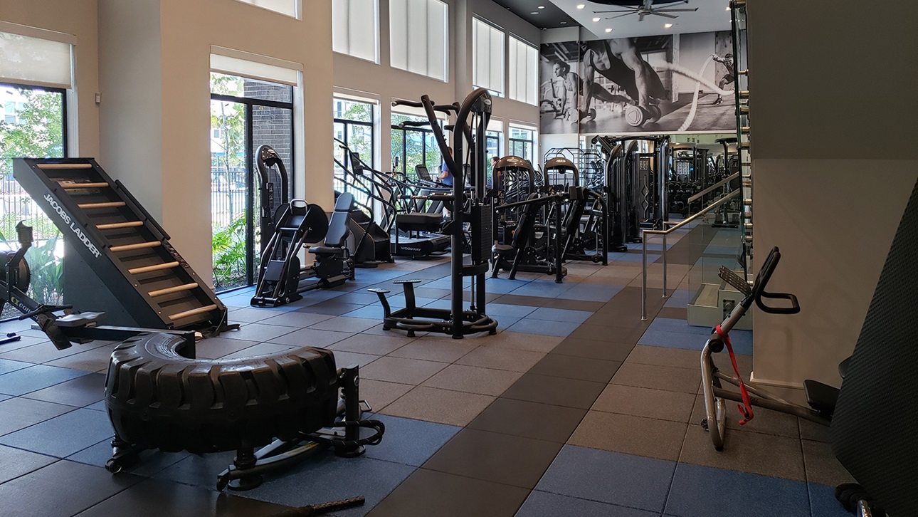 Domain Heights workout room