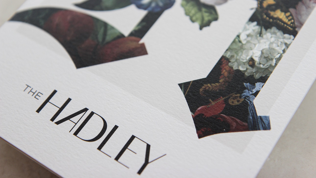 The Hadley brand printed on paper
