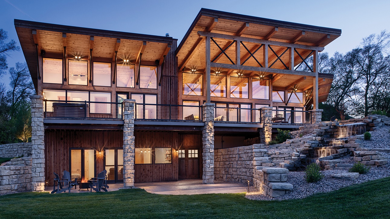 PrecisionCraft Log and Timber Homes Perlebach Residence