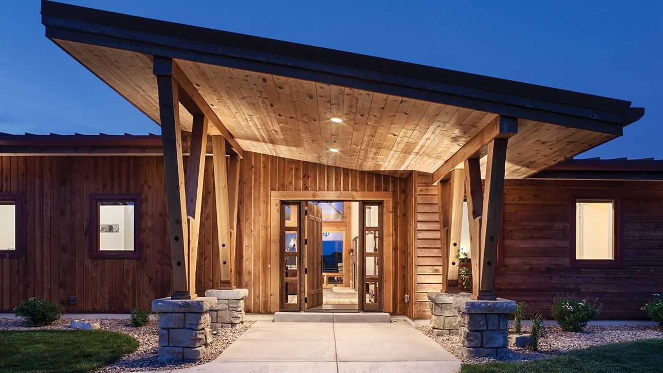 PrecisionCraft Log and Timber Homes Perlebach Residence