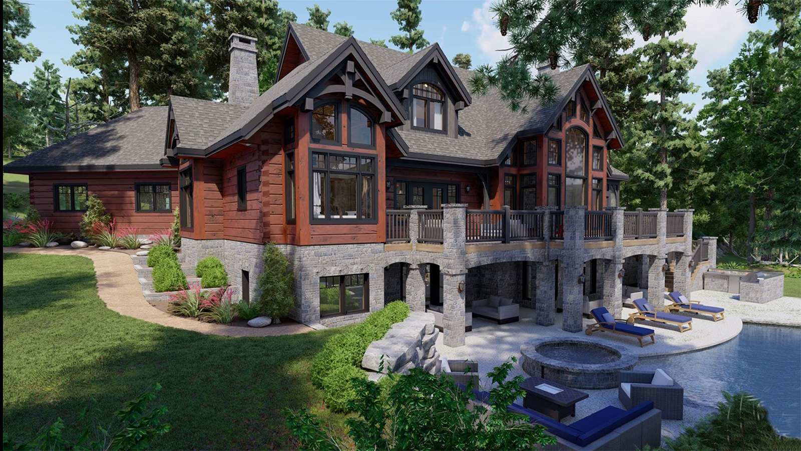 Holland’s Landing True North Log Homes NAHB