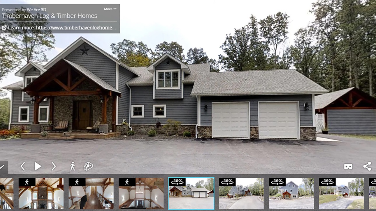 Timberhaven Log and Timber Homes Virtual Tours