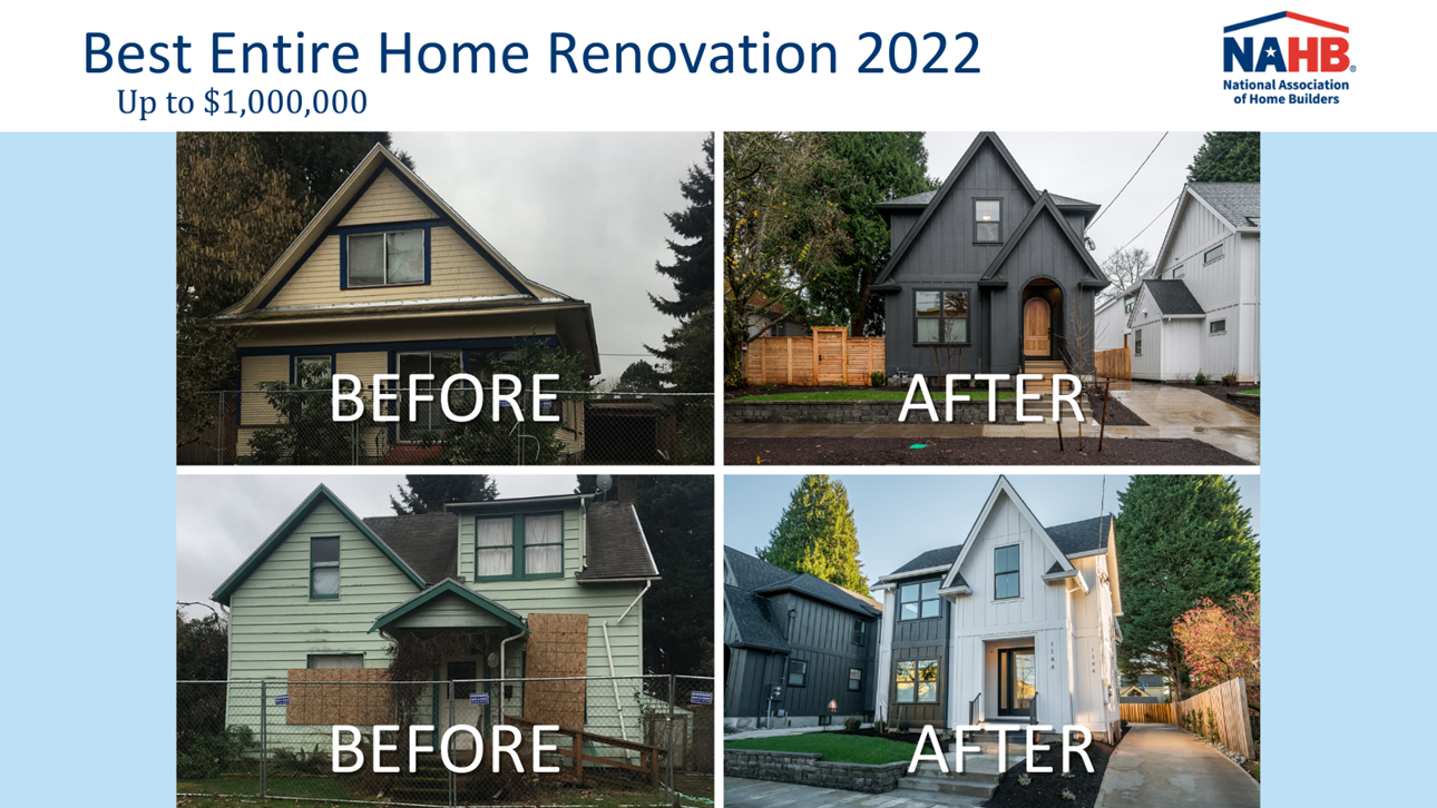 Best Entire Home Renovation Up to $1 Million