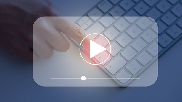 Video play button concept