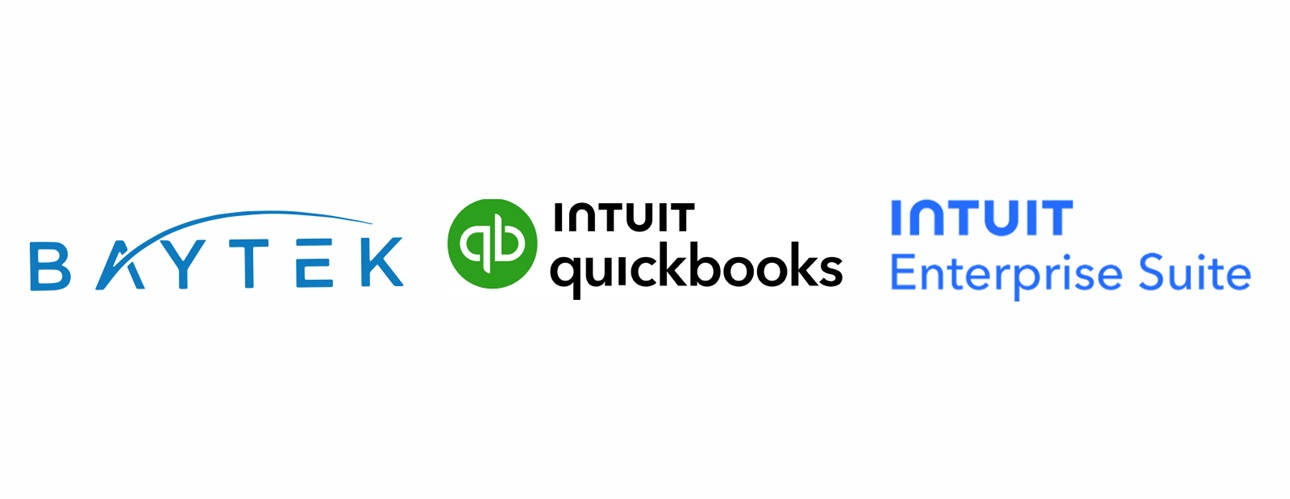 Quickbooks and Baytek logos